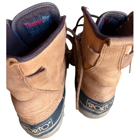 Sporto Thermalite Insulated Duck Boots with Lug Style Soles size 7 - Picture 6 of 15